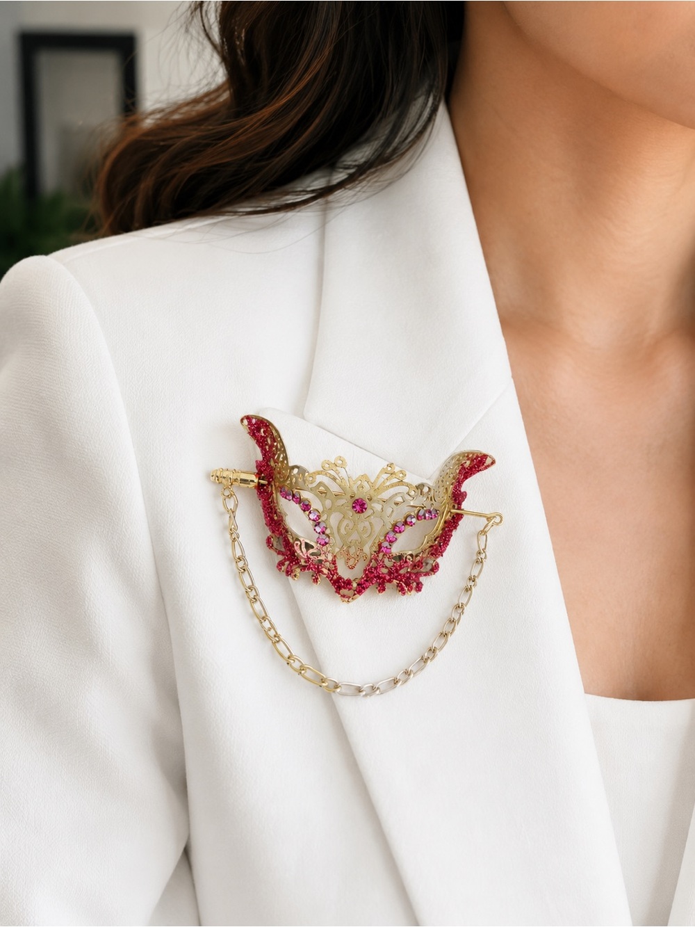 Rare Masquerade Brooch from Sydney Opera House